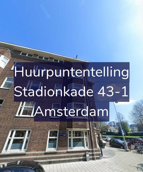 Foto gevel Huurpuntentelling voor Stadionkade 43-1, Amsterdam
