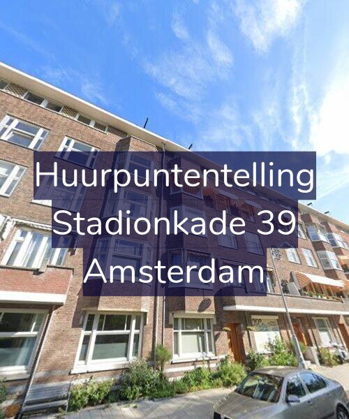 Foto gevel Huurpuntentelling voor Stadionkade 39, Amsterdam