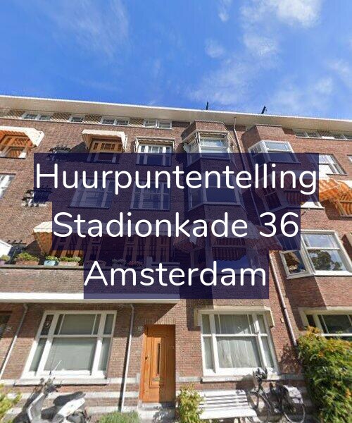 Foto gevel Huurpuntentelling voor Stadionkade 36, Amsterdam