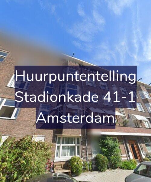 Foto gevel Huurpuntentelling voor Stadionkade 41-1, Amsterdam