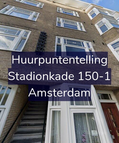 Foto gevel Huurpuntentelling voor Stadionkade 150-1, Amsterdam
