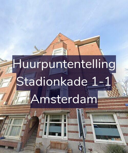 Foto gevel Huurpuntentelling voor Stadionkade 1-1, Amsterdam