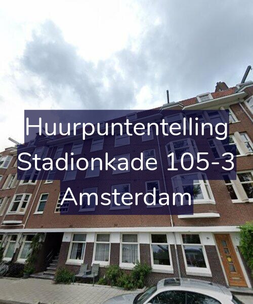 Foto gevel Huurpuntentelling voor Stadionkade 105-3, Amsterdam