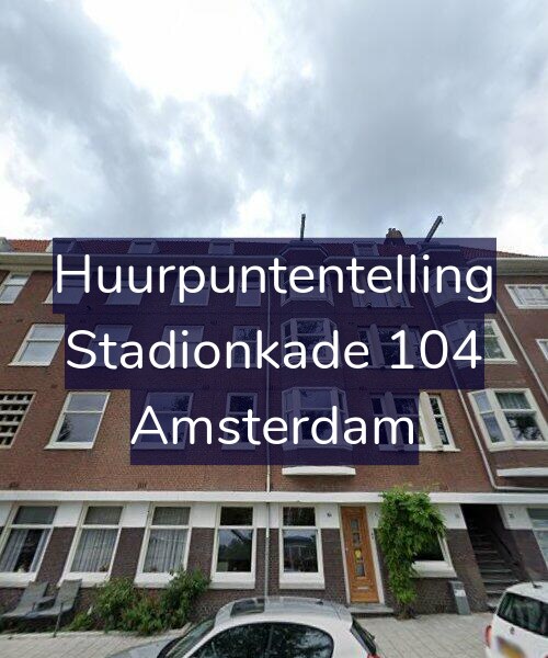 Foto gevel Huurpuntentelling voor Stadionkade 104, Amsterdam