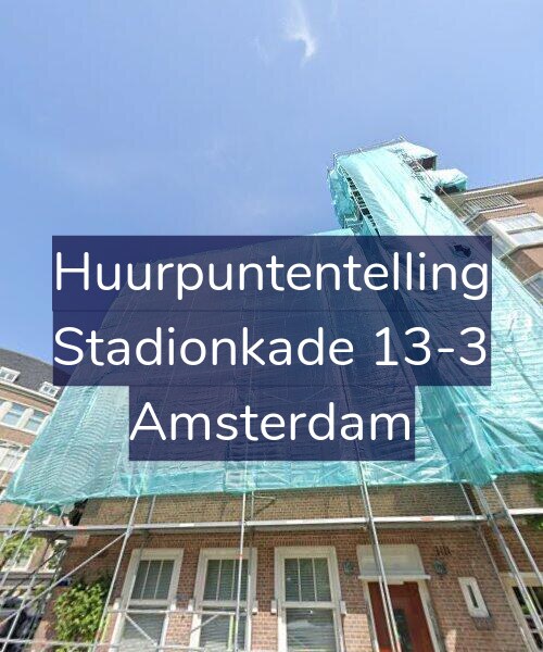 Foto gevel Huurpuntentelling voor Stadionkade 13-3, Amsterdam