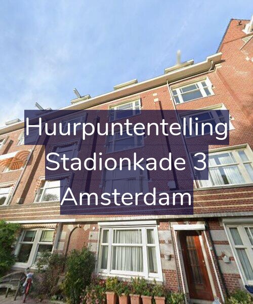 Foto gevel Huurpuntentelling voor Stadionkade 3, Amsterdam
