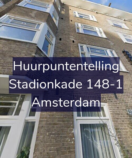 Foto gevel Huurpuntentelling voor Stadionkade 148-1, Amsterdam