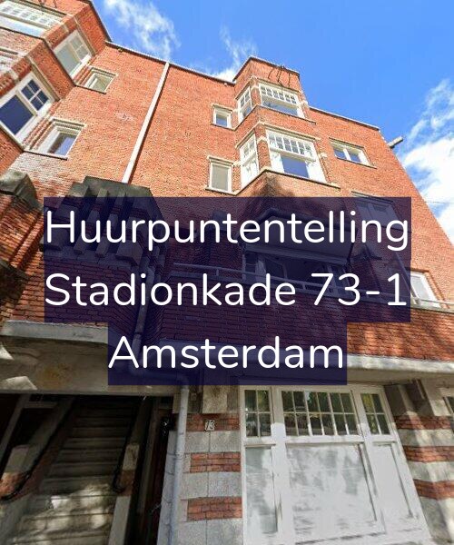Foto gevel Huurpuntentelling voor Stadionkade 73-1, Amsterdam