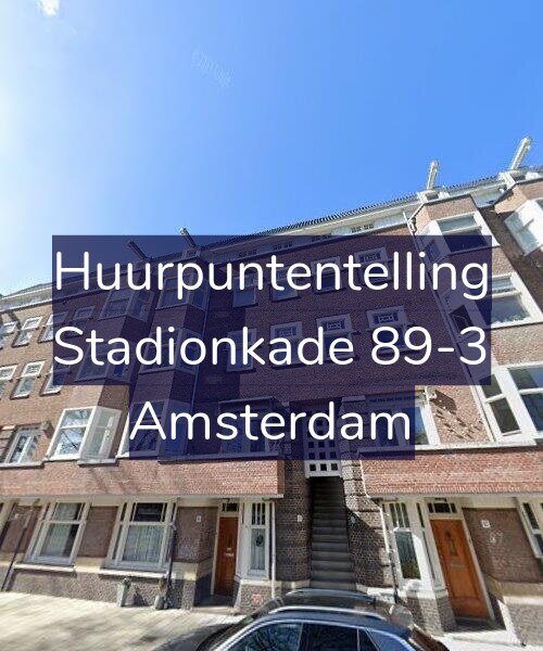 Foto gevel Huurpuntentelling voor Stadionkade 89-3, Amsterdam