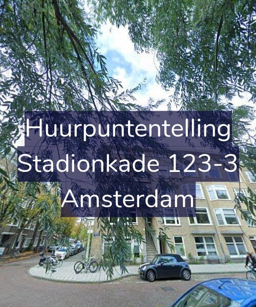 Foto gevel Huurpuntentelling voor Stadionkade 123-3, Amsterdam
