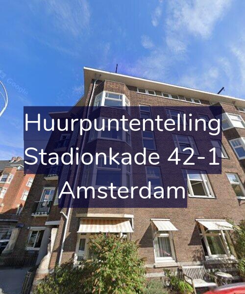 Foto gevel Huurpuntentelling voor Stadionkade 42-1, Amsterdam