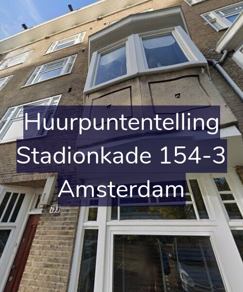 Foto gevel Huurpuntentelling voor Stadionkade 154-3, Amsterdam