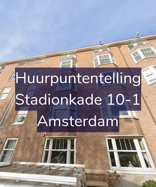 Foto gevel Huurpuntentelling voor Stadionkade 10-1, Amsterdam