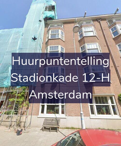 Foto gevel Huurpuntentelling voor Stadionkade 12-H, Amsterdam