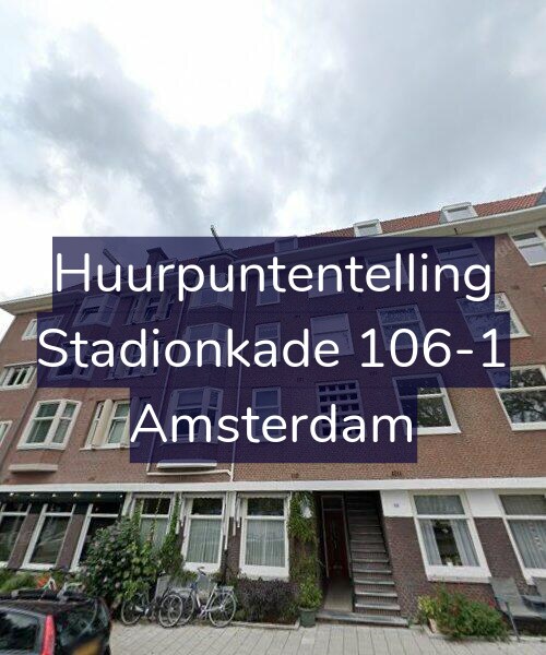 Foto gevel Huurpuntentelling voor Stadionkade 106-1, Amsterdam