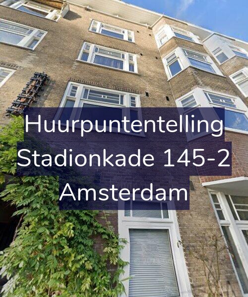 Foto gevel Huurpuntentelling voor Stadionkade 145-2, Amsterdam