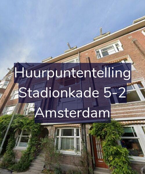 Foto gevel Huurpuntentelling voor Stadionkade 5-2, Amsterdam