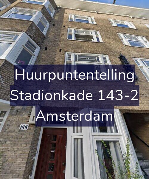 Foto gevel Huurpuntentelling voor Stadionkade 143-2, Amsterdam