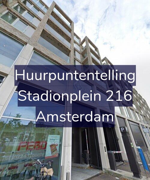 Foto gevel Huurpuntentelling voor Stadionplein 216, Amsterdam