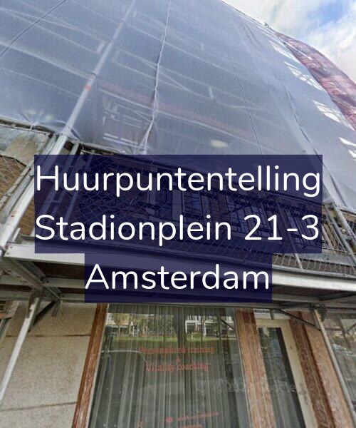Foto gevel Huurpuntentelling voor Stadionplein 21-3, Amsterdam