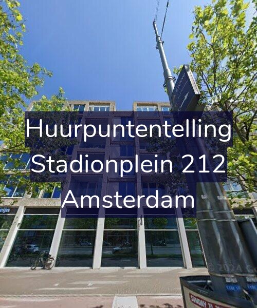 Foto gevel Huurpuntentelling voor Stadionplein 212, Amsterdam