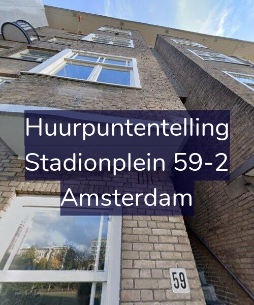 Foto gevel Huurpuntentelling voor Stadionplein 59-2, Amsterdam