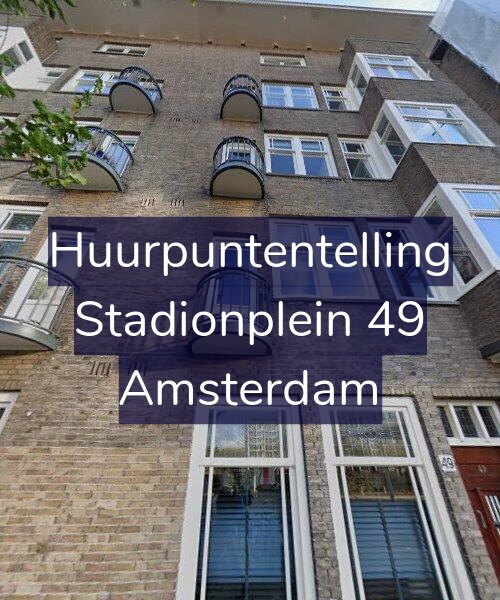 Foto gevel Huurpuntentelling voor Stadionplein 49, Amsterdam