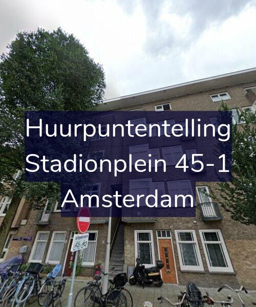 Foto gevel Huurpuntentelling voor Stadionplein 45-1, Amsterdam