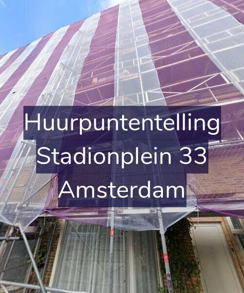 Foto gevel Huurpuntentelling voor Stadionplein 33, Amsterdam