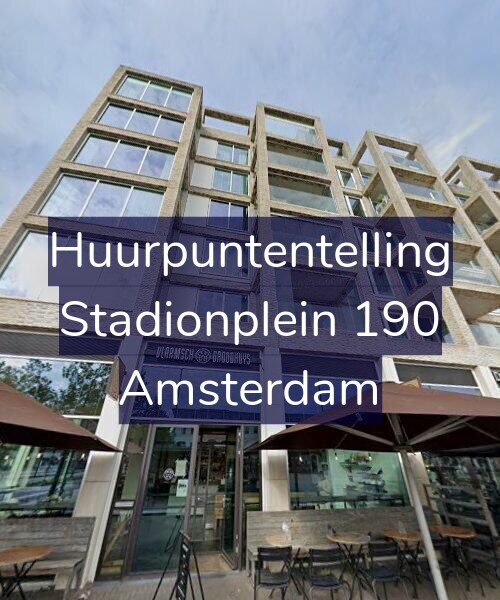 Foto gevel Huurpuntentelling voor Stadionplein 190, Amsterdam