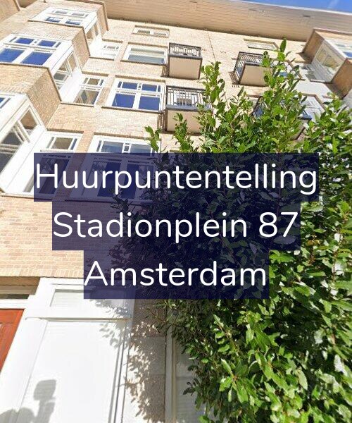 Foto gevel Huurpuntentelling voor Stadionplein 87, Amsterdam