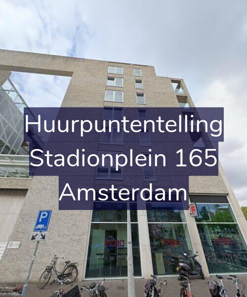 Foto gevel Huurpuntentelling voor Stadionplein 165, Amsterdam