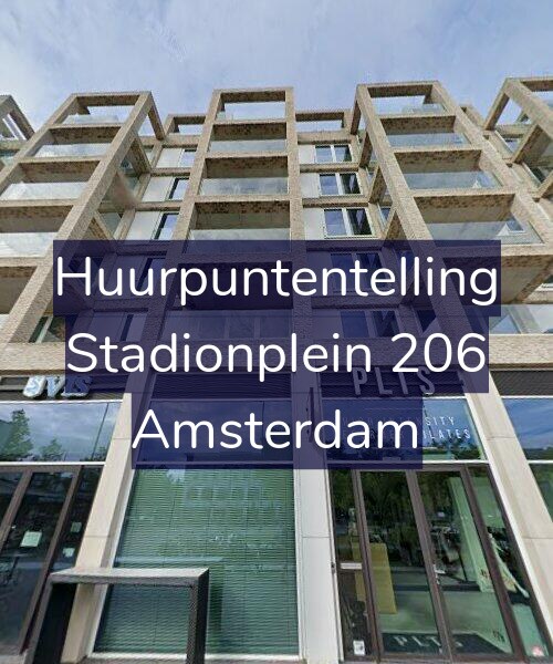 Foto gevel Huurpuntentelling voor Stadionplein 206, Amsterdam