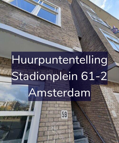 Foto gevel Huurpuntentelling voor Stadionplein 61-2, Amsterdam