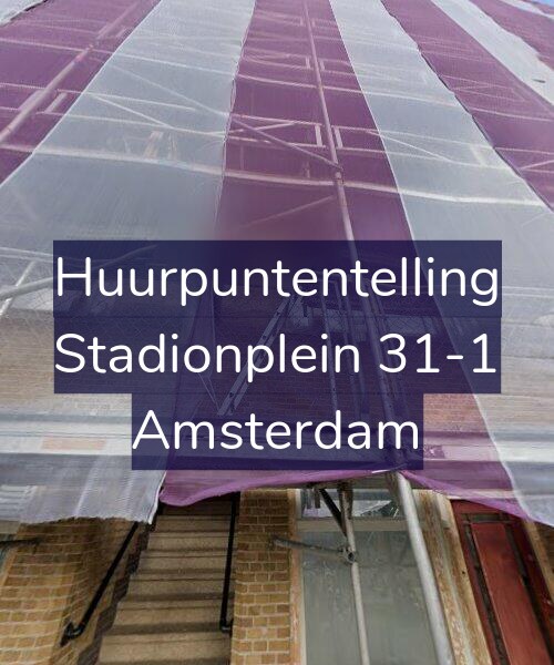 Foto gevel Huurpuntentelling voor Stadionplein 31-1, Amsterdam