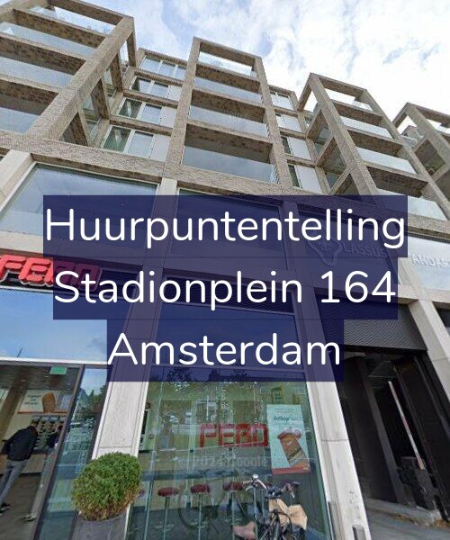 Foto gevel Huurpuntentelling voor Stadionplein 164, Amsterdam