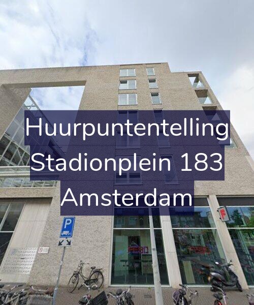 Foto gevel Huurpuntentelling voor Stadionplein 183, Amsterdam