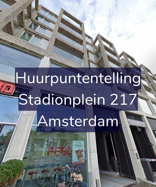 Foto gevel Huurpuntentelling voor Stadionplein 217, Amsterdam