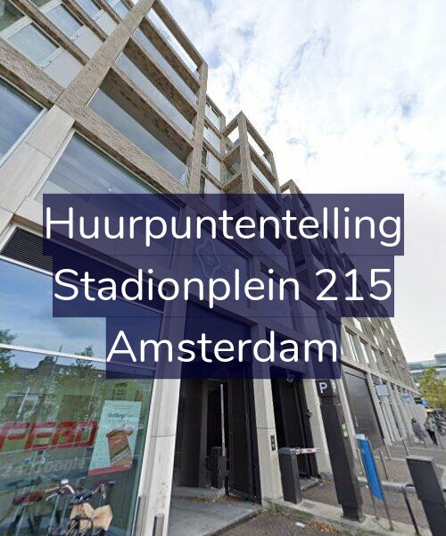 Foto gevel Huurpuntentelling voor Stadionplein 215, Amsterdam