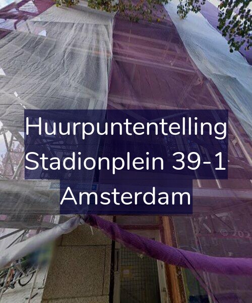 Foto gevel Huurpuntentelling voor Stadionplein 39-1, Amsterdam