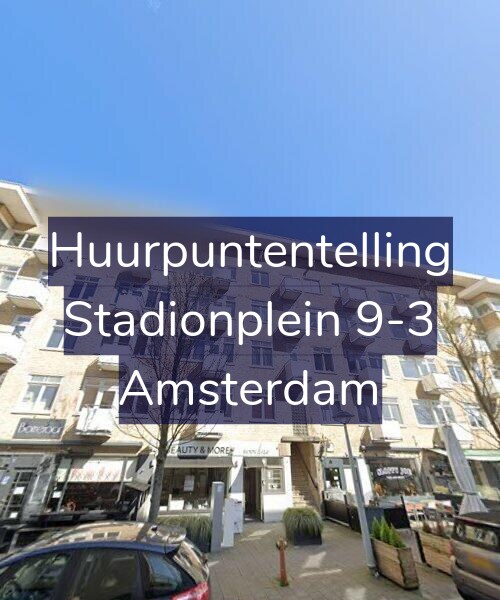 Foto gevel Huurpuntentelling voor Stadionplein 9-3, Amsterdam