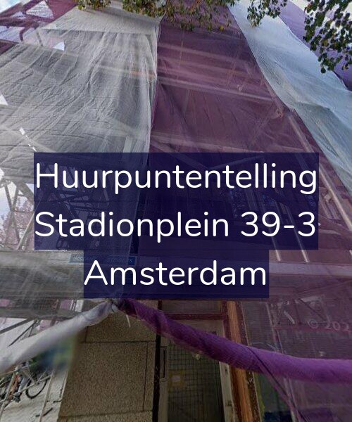 Foto gevel Huurpuntentelling voor Stadionplein 39-3, Amsterdam