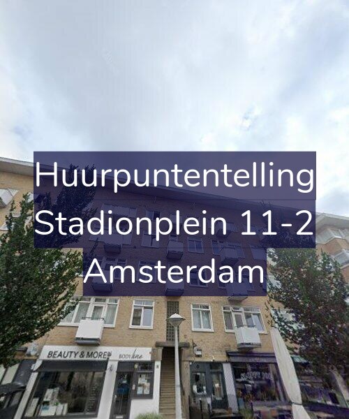 Foto gevel Huurpuntentelling voor Stadionplein 11-2, Amsterdam