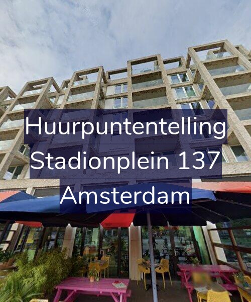 Foto gevel Huurpuntentelling voor Stadionplein 137, Amsterdam