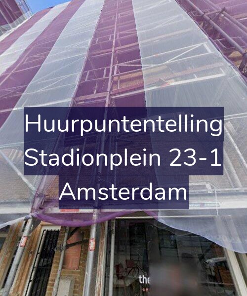 Foto gevel Huurpuntentelling voor Stadionplein 23-1, Amsterdam