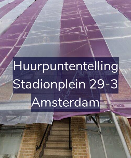 Foto gevel Huurpuntentelling voor Stadionplein 29-3, Amsterdam