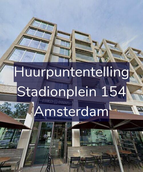 Foto gevel Huurpuntentelling voor Stadionplein 154, Amsterdam