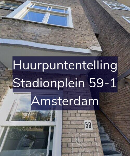 Foto gevel Huurpuntentelling voor Stadionplein 59-1, Amsterdam
