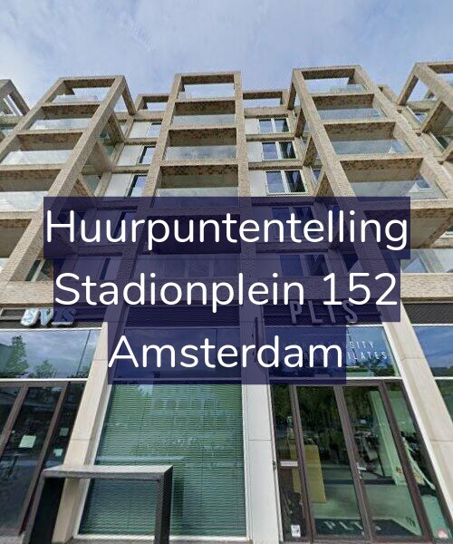 Foto gevel Huurpuntentelling voor Stadionplein 152, Amsterdam