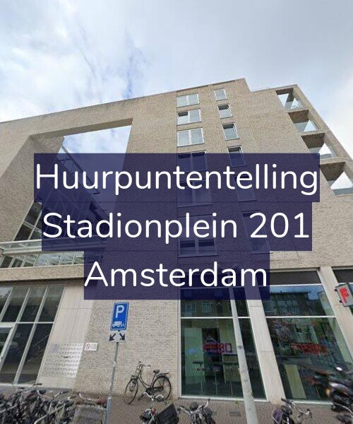 Foto gevel Huurpuntentelling voor Stadionplein 201, Amsterdam